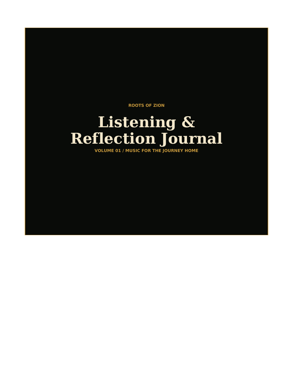 Listening & Reflection Journal Vol. 1 preview